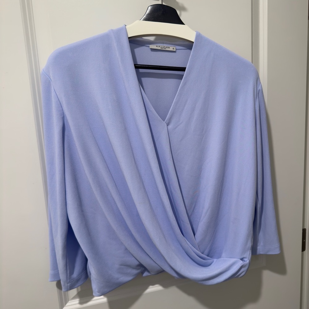 MM LaFleur Faux Wrap Top XL